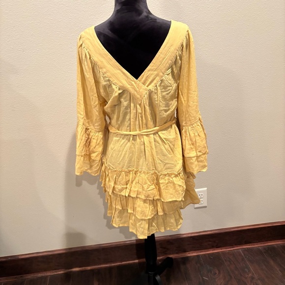 NWT Free People Gretta Mini Dress in Snd/Sable, XS, Wedding Guest Summer Party - Picture 8 of 15